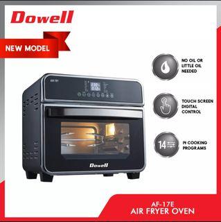 Dowell 15L Air Fryer for Baking Touch Screen Digital Control Heat Resistant Tempered Glass Door Rotisserie Oven for fries, wings, pizza, steak, fish, bread, chicken, meat, vegetables, defrost, yogurt, cake, dryfruit, keep warm