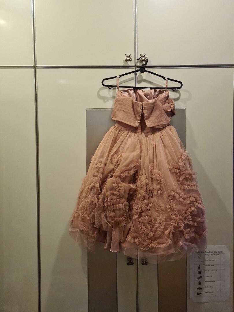 Dusty pink short dress. Size 8/10, Women's Fashion, Dresses & Sets, Evening  dresses & gowns on Carousell