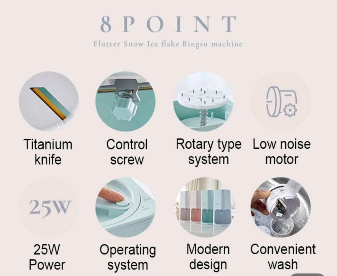 Electric Ice Shaver Bingsu machine (New model), TV & Home Appliances