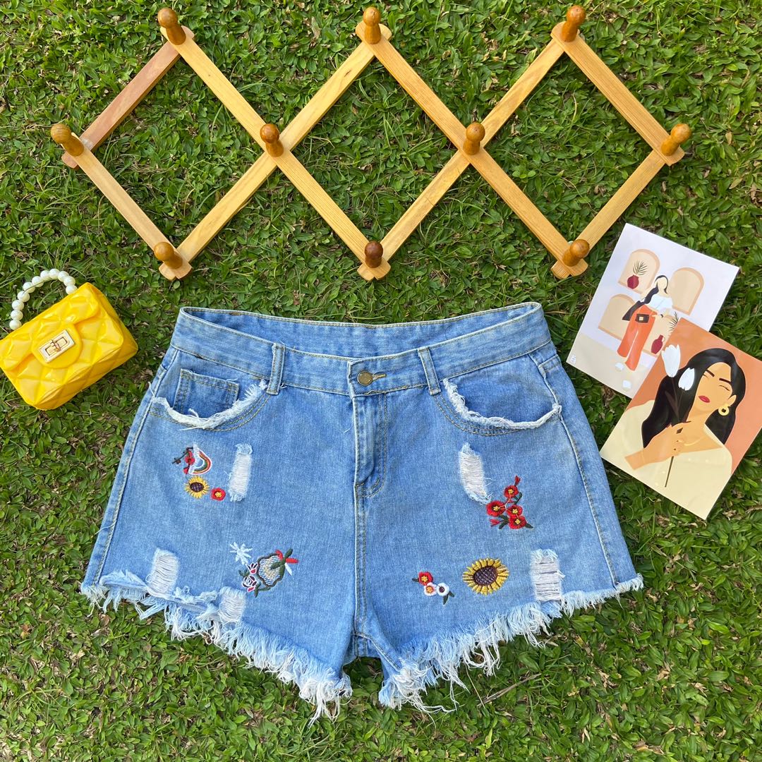 Denim shorts design