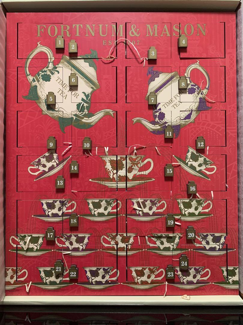 特別版FORTNUM MASON Tea Advent Calendar 24 doors 25gx24 嘢食 嘢飲 禮品籃和禮籃