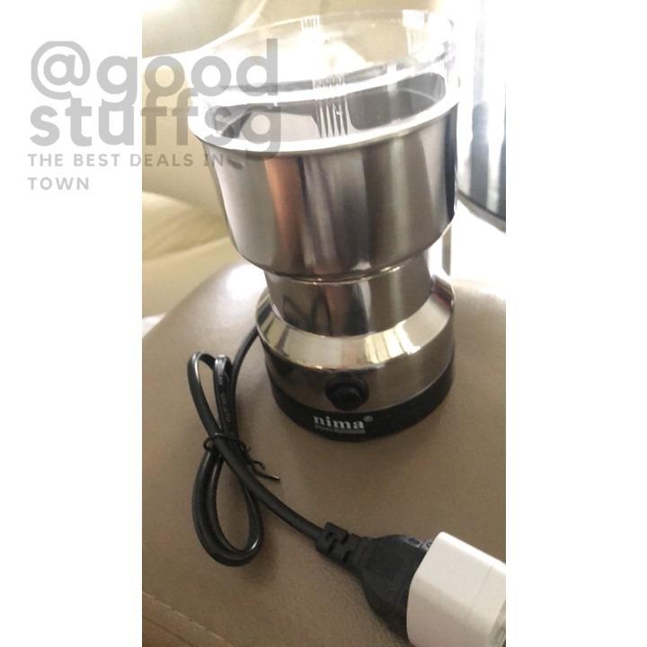 220V Electric Coffee Grinder Grinding Milling Bean Nut Spice Matte Blender  