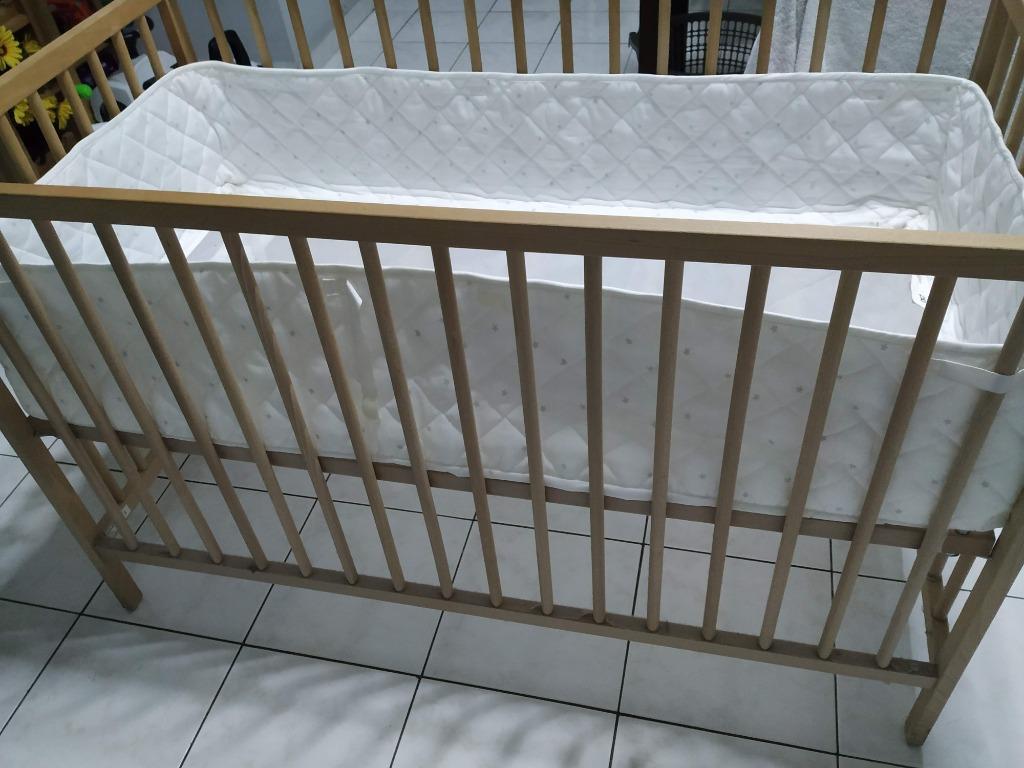 FREE SHIPPING IKEA Sniglar cot with bumper pad Babies Kids