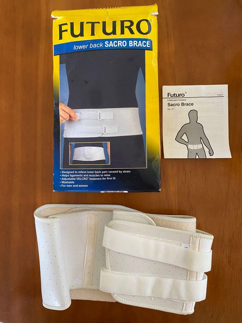 Futuro Lower Back Sacro Brace, Health & Nutrition, Braces, Support &  Protection on Carousell