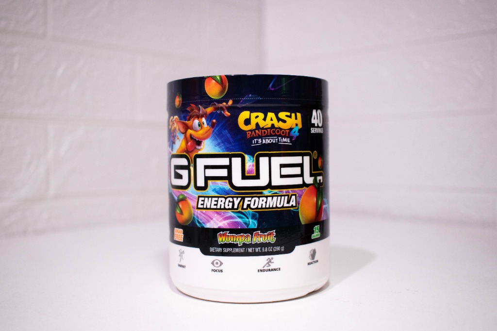 G Fuel Energy Formula WUMPA FRUIT CRASH BANDICOOT Gfuel 40 servings