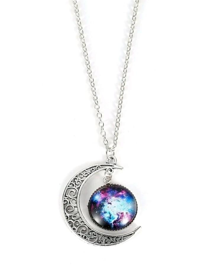 Galaxy pendant clearance necklace