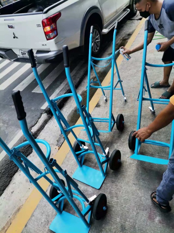 Gas Cylinder Cart single with stand, Commercial & Industrial