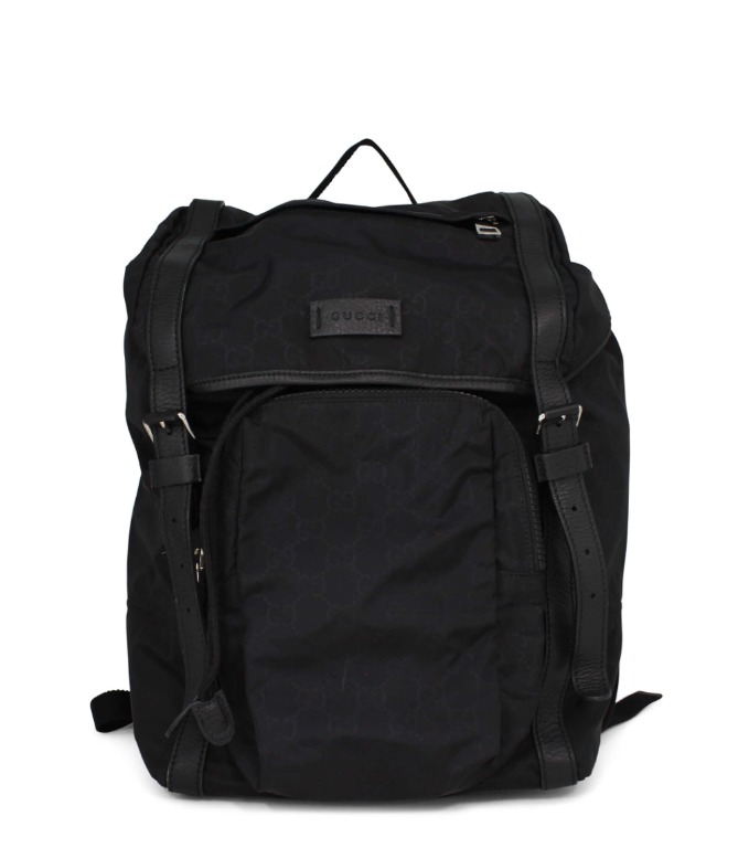 Gucci GG Nylon Backpack Black, Luxury, Bags & Wallets on Carousell