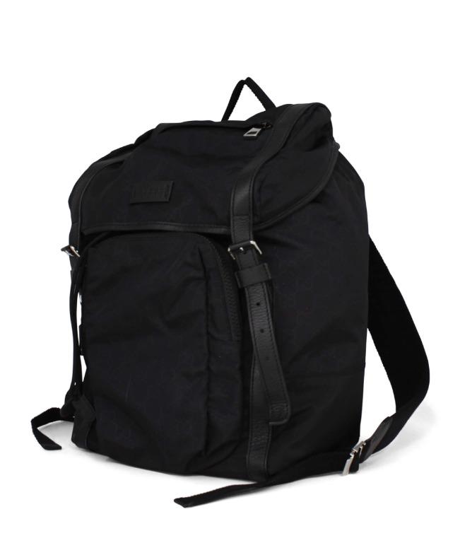 Gucci GG Nylon Backpack Black, Luxury, Bags & Wallets on Carousell