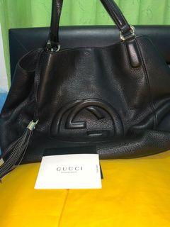 Gucci black top handle soho..(..autenk)