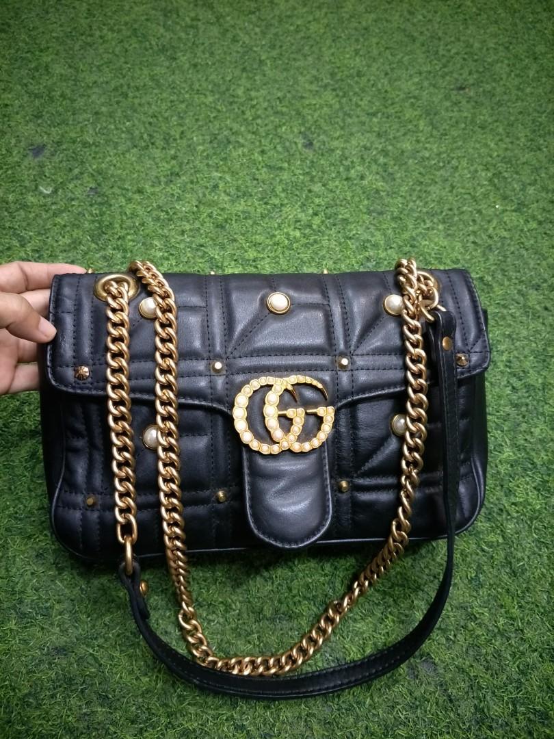 Gucci pearl sales marmont bag