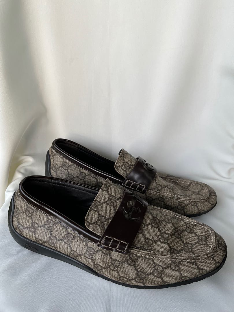 gucci monogram loafers