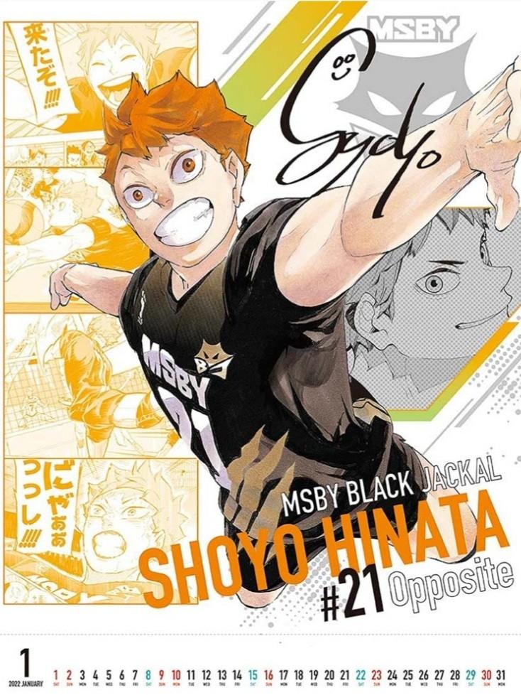 Haikyuu!! Comic calendar 2022, Hobbies & Toys, Memorabilia