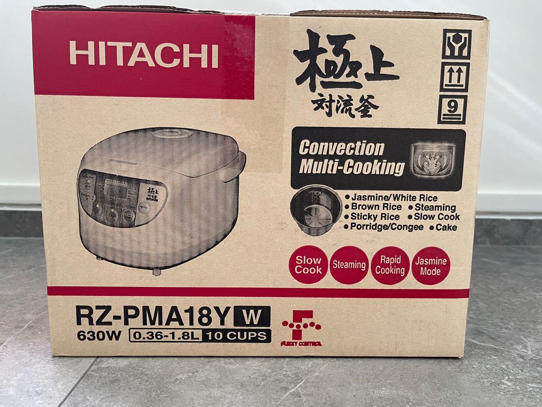 Hitachi Rice Cooker RZPMA18Y (W), TV & Home Appliances, Kitchen