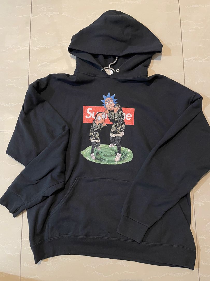 Hoodie sweater Rick and morty supreme jerzees Men s Fashion Tops