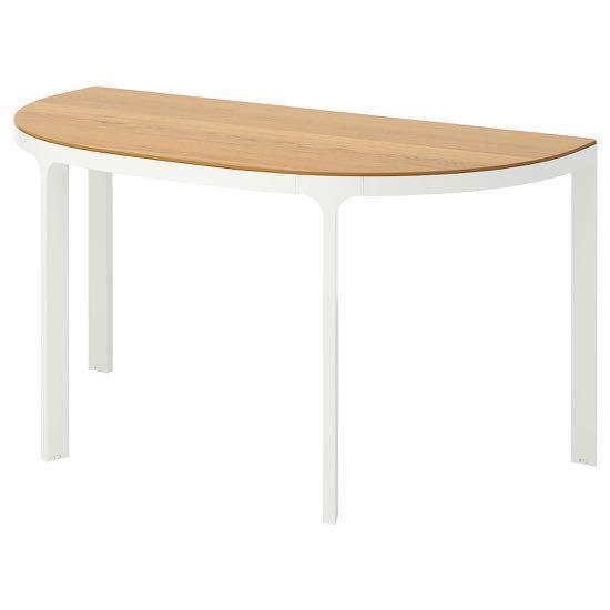 IKEA BEKANT half round table, Furniture & Home Living, Furniture