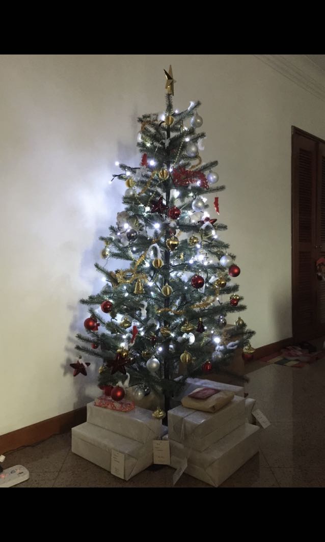 IKEA Christmas Tree FEJKA 180 cm, Furniture & Home Living, Home Decor