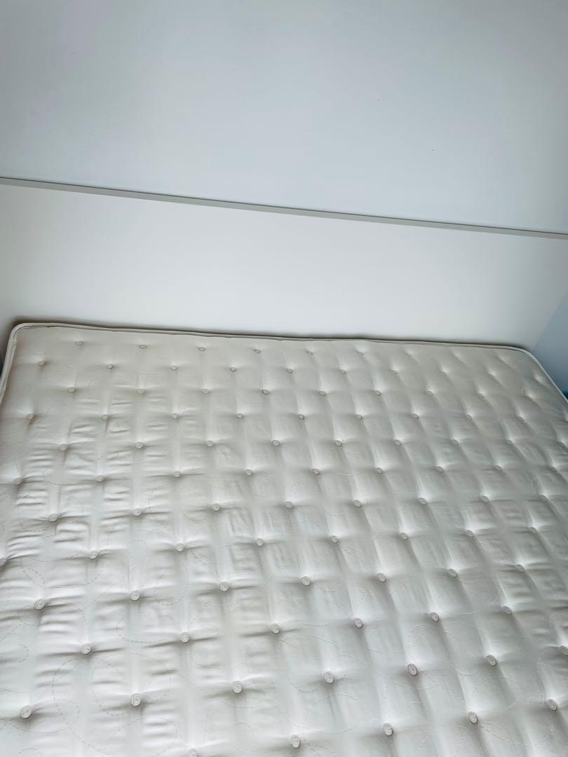 IKEA King size ottoman storage bed + Harvey Norman mattress, Furniture