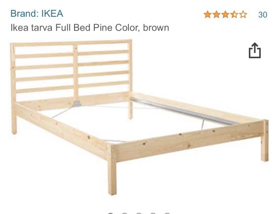 Ikea tarva sales full bed frame