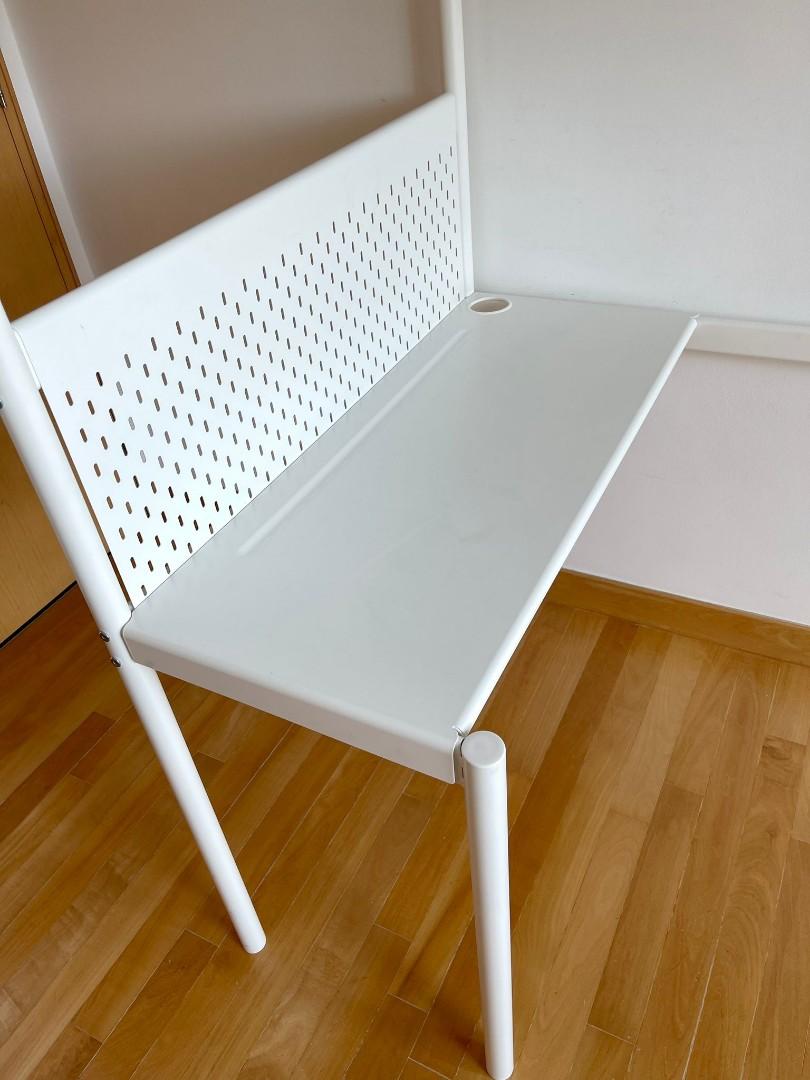 IKEA VITVAL Loft Bed Frame with desk top, Furniture & Home Living