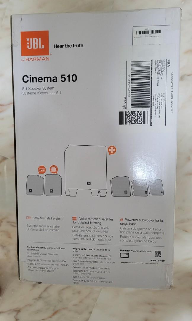 JBL Cinema 510 Home Theatre System Speaker (brandnew), Audio