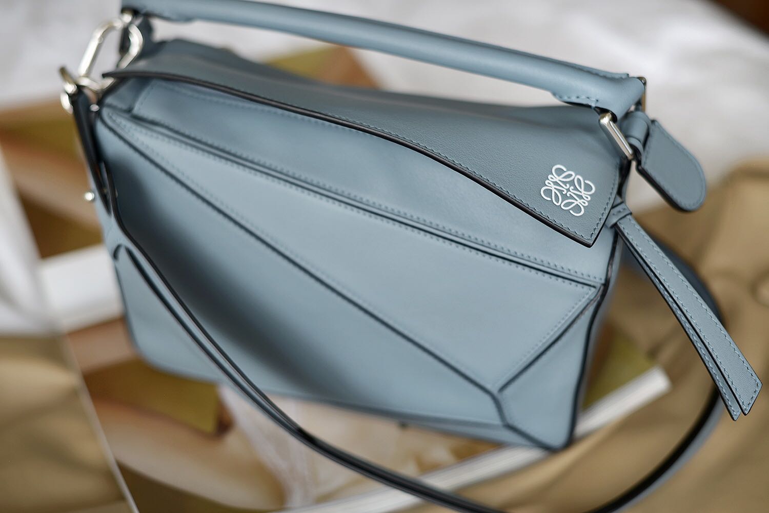 Loewe blue puzzle best sale bag