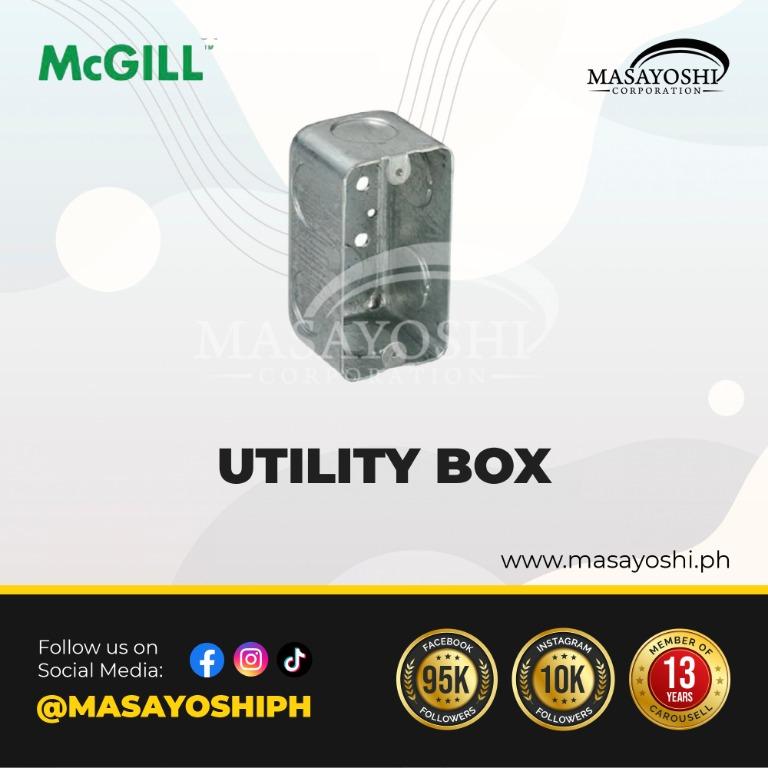 McGill Utility Box Side KO-2X3/4 End KO-1X3/4 Bottom KO-2X3/4 Model#  MGUB-3/4