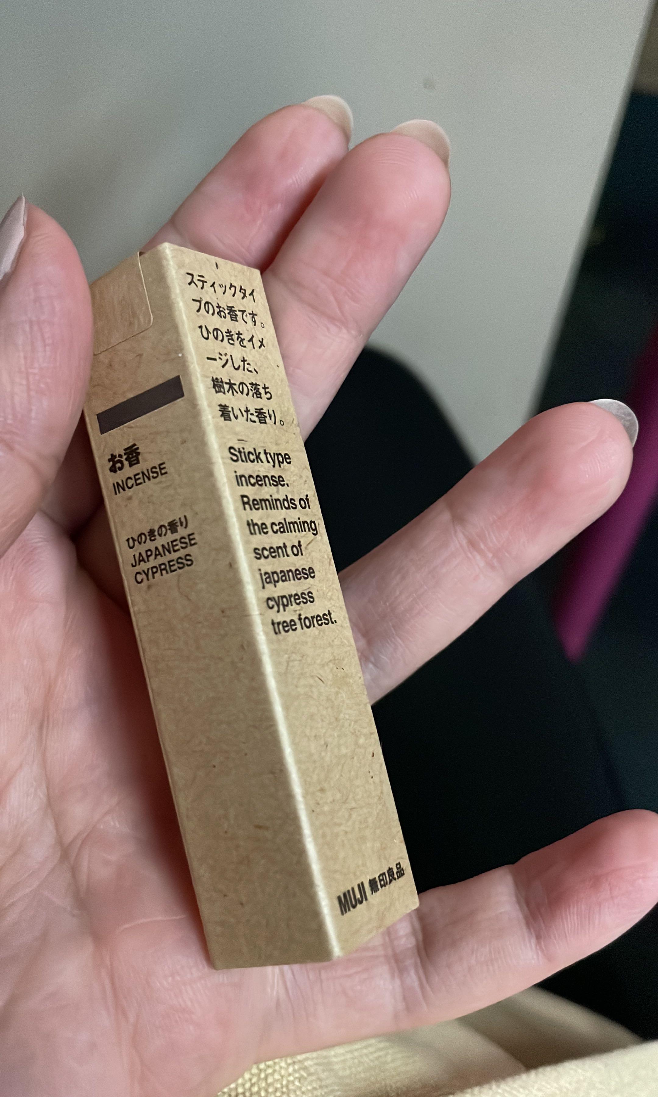MUJI Incense/Hinoki Fragrance 12 pieces stick type Made in Japan 