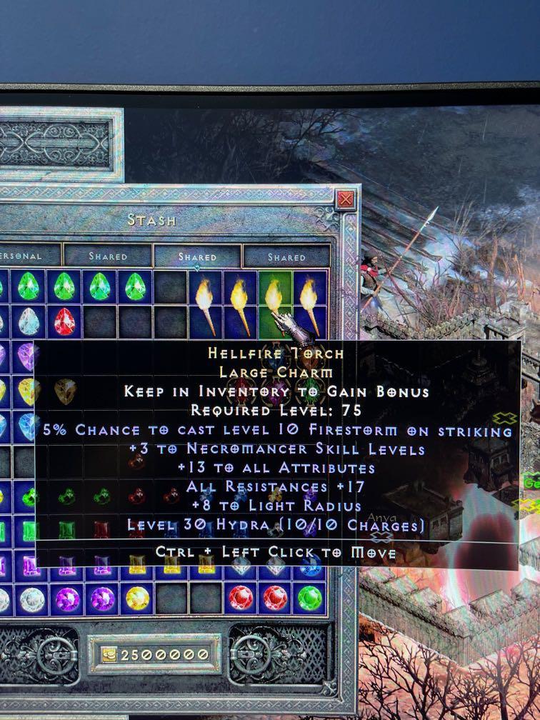 Necromancer torch 13/17 / Diablo 2 resurrected / d2r, Video Gaming