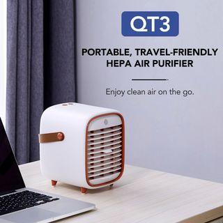 *NEW* QT3 air purifier - Remove dust for dust-free home HEPA, Anti-Virus, Anti-Bacteria, Quiet Filtering, Ultra Portable, Minimalist Design