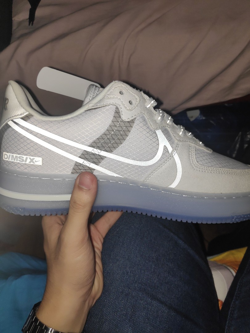 Air force 1 react qs white light bone sail men's shoe sale