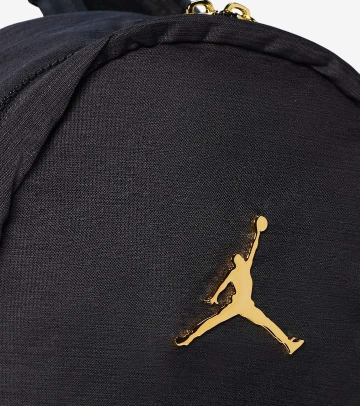 Nike Air Jordan Jumpman Airess Gold Emblem Backpack Black/Gold Sling