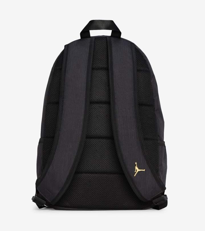 Nike Air Jordan Jumpman Airess Gold Emblem Backpack Black/Gold Sling