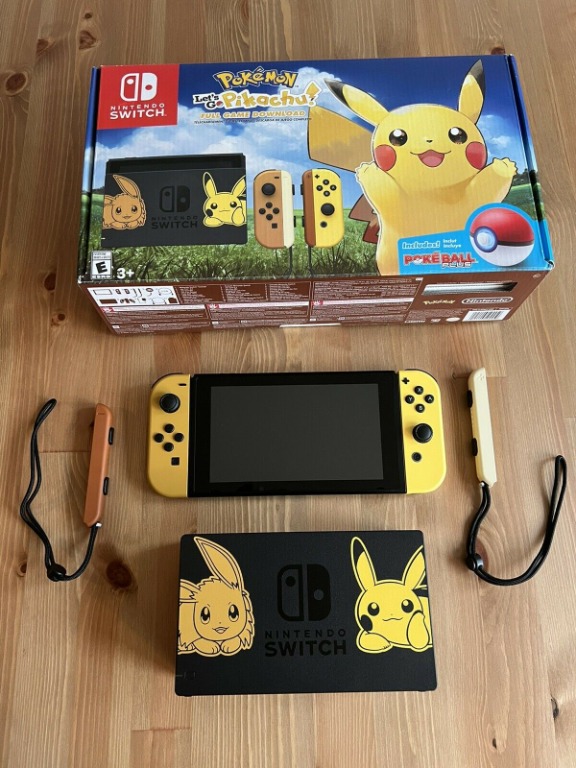 Nintendo Switch Let S Go Pikachu Console Video Gaming Video Game Consoles Nintendo On Carousell