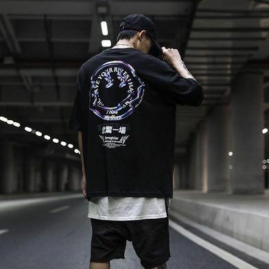 black hip hop shirt