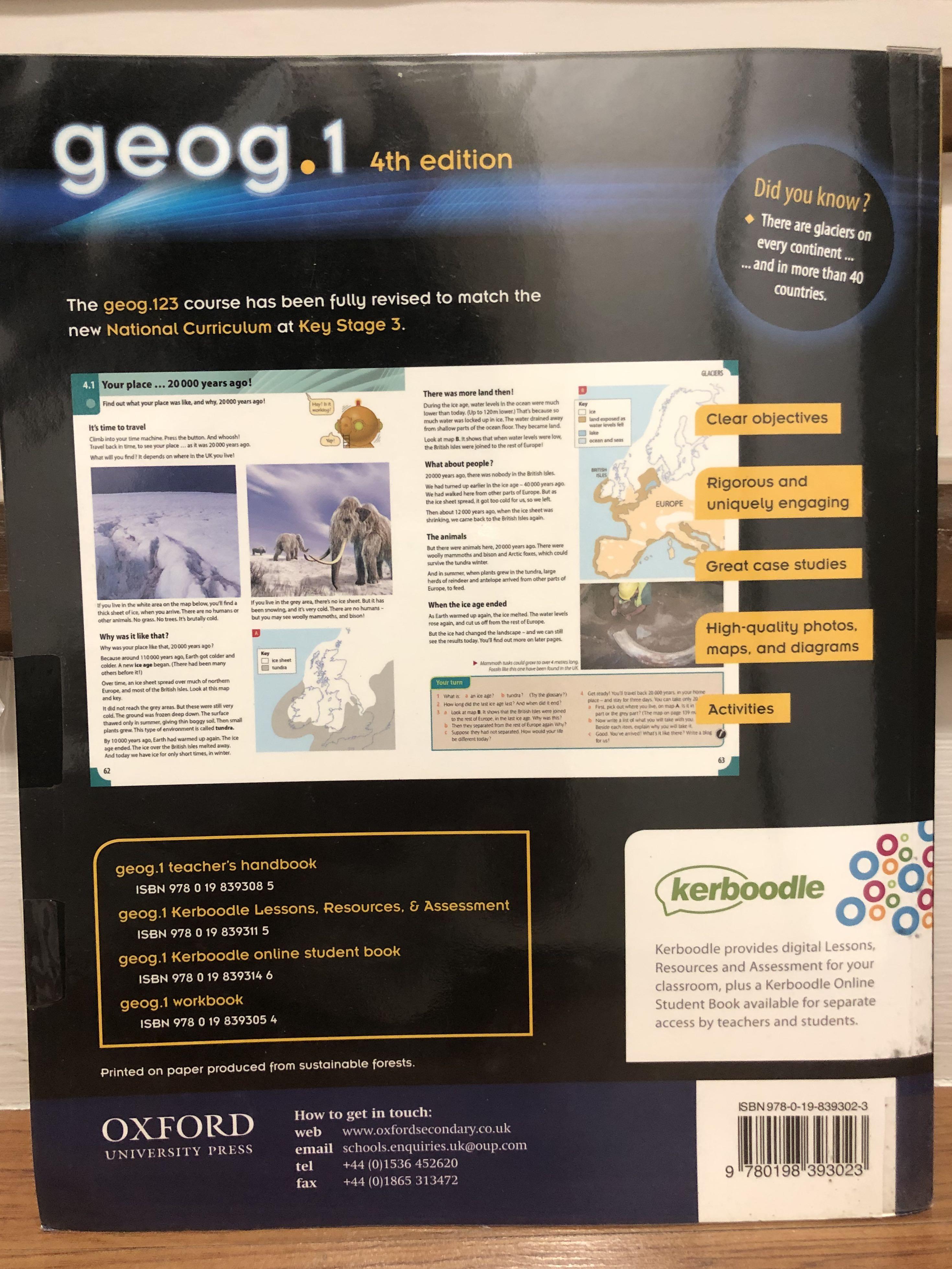 Oxford Geography Key Stage 3 geog.1 Textbook, Hobbies & Toys, Books