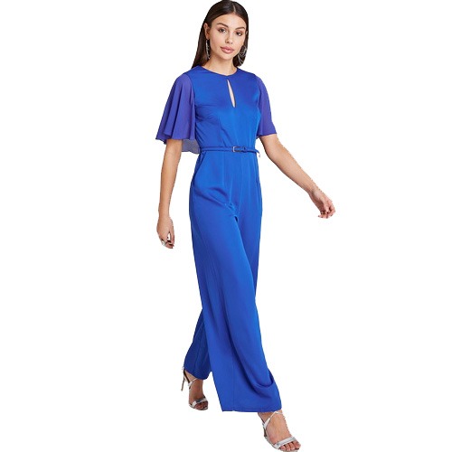 Paper Dolls Royal Blue Jumpsuit Playsuit, Women's Fashion, Dresses