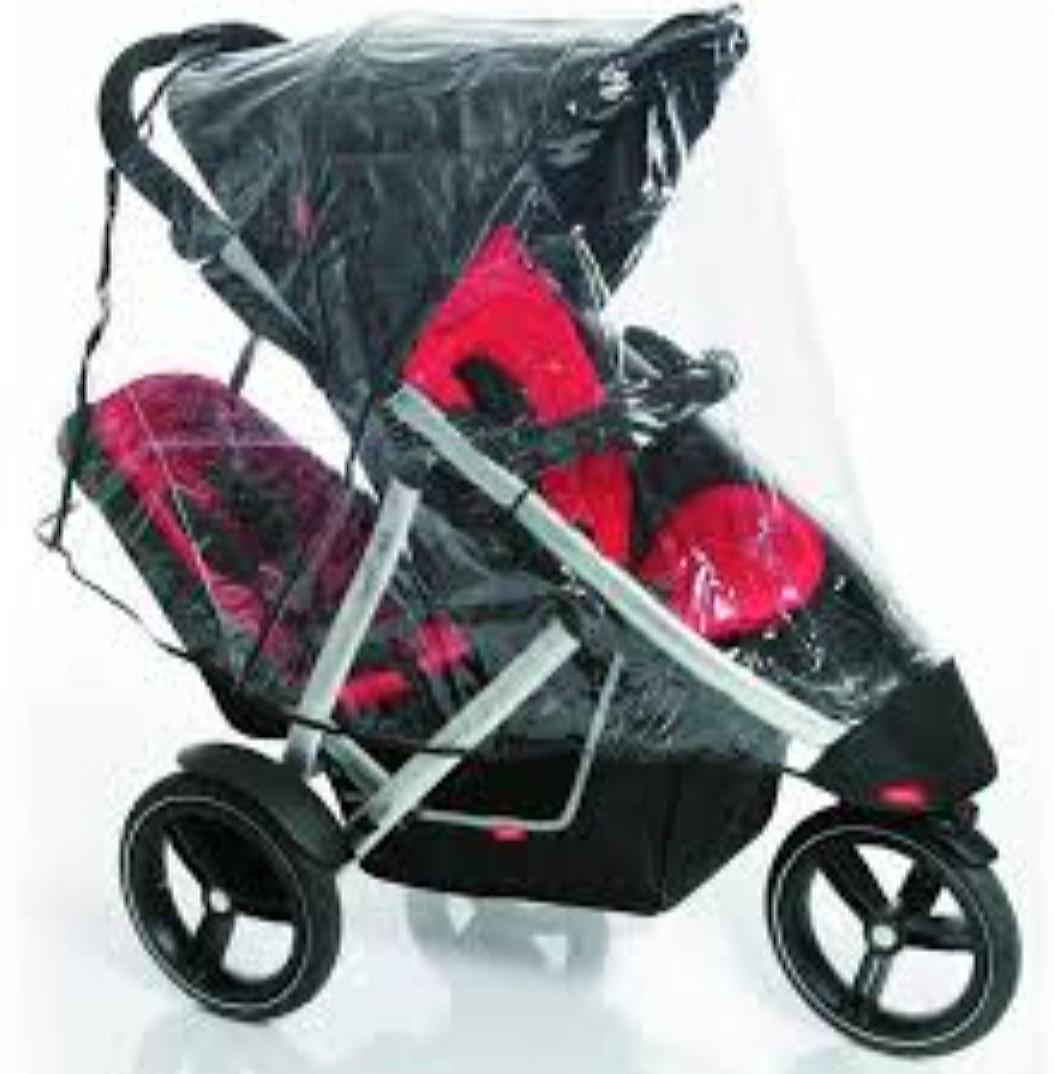 Phil Teds Stormy Weather Double Stroller Rain Cover Babies