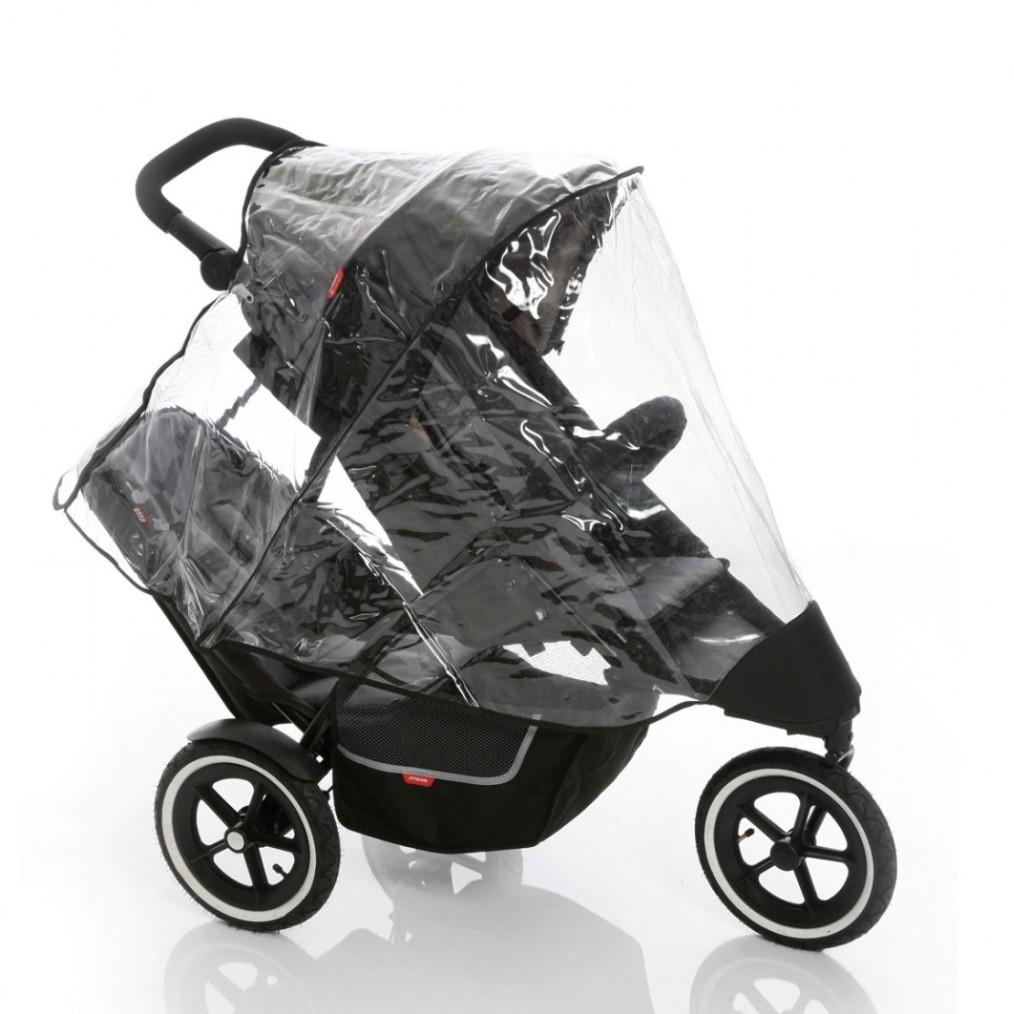 Phil Teds Stormy Weather Double Stroller Rain Cover Babies
