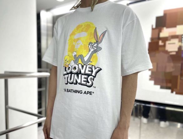 [Preorder]BAPE x Looney Tunes ABC Camo Ape Head Tee, Men's