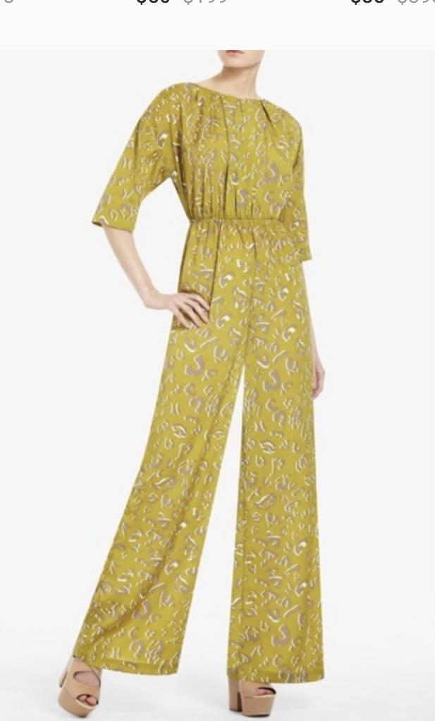 Bcbg yellow jumpsuit 2025
