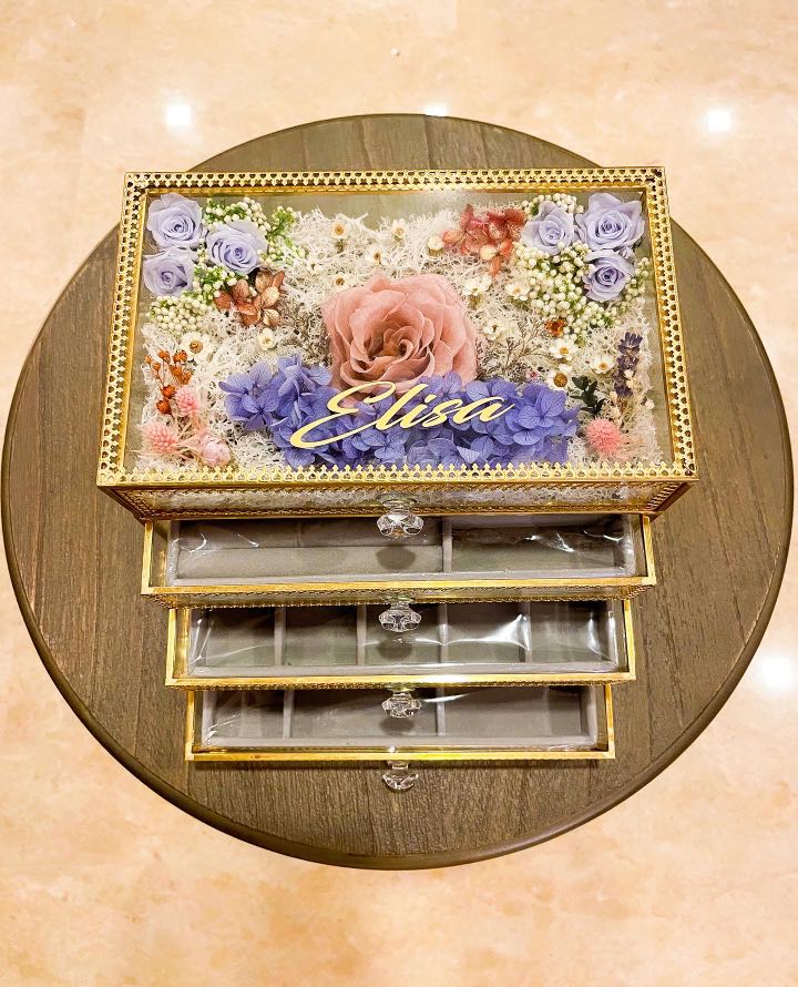 Customisable Preserved Flower jewellery Women's