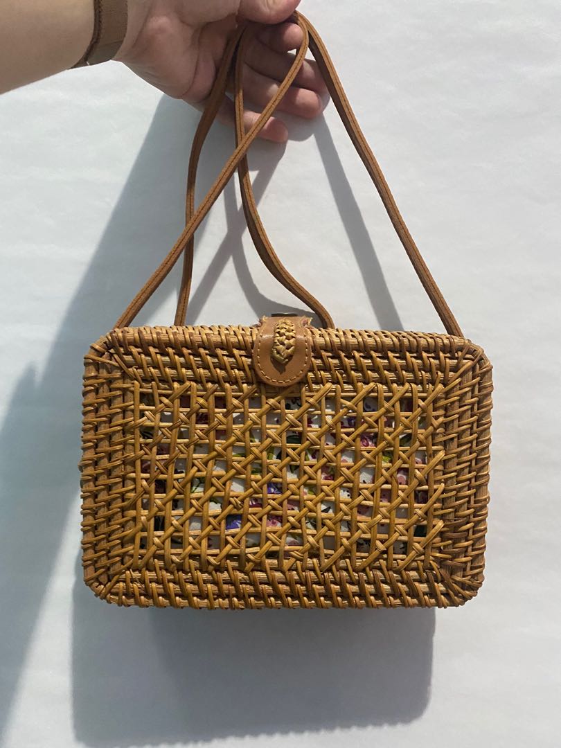 Bag made of rattan store
