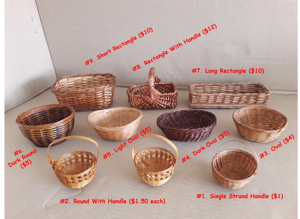 Rattan Gift Basket Small or Mini, Hobbies & Toys, Stationery & Craft
