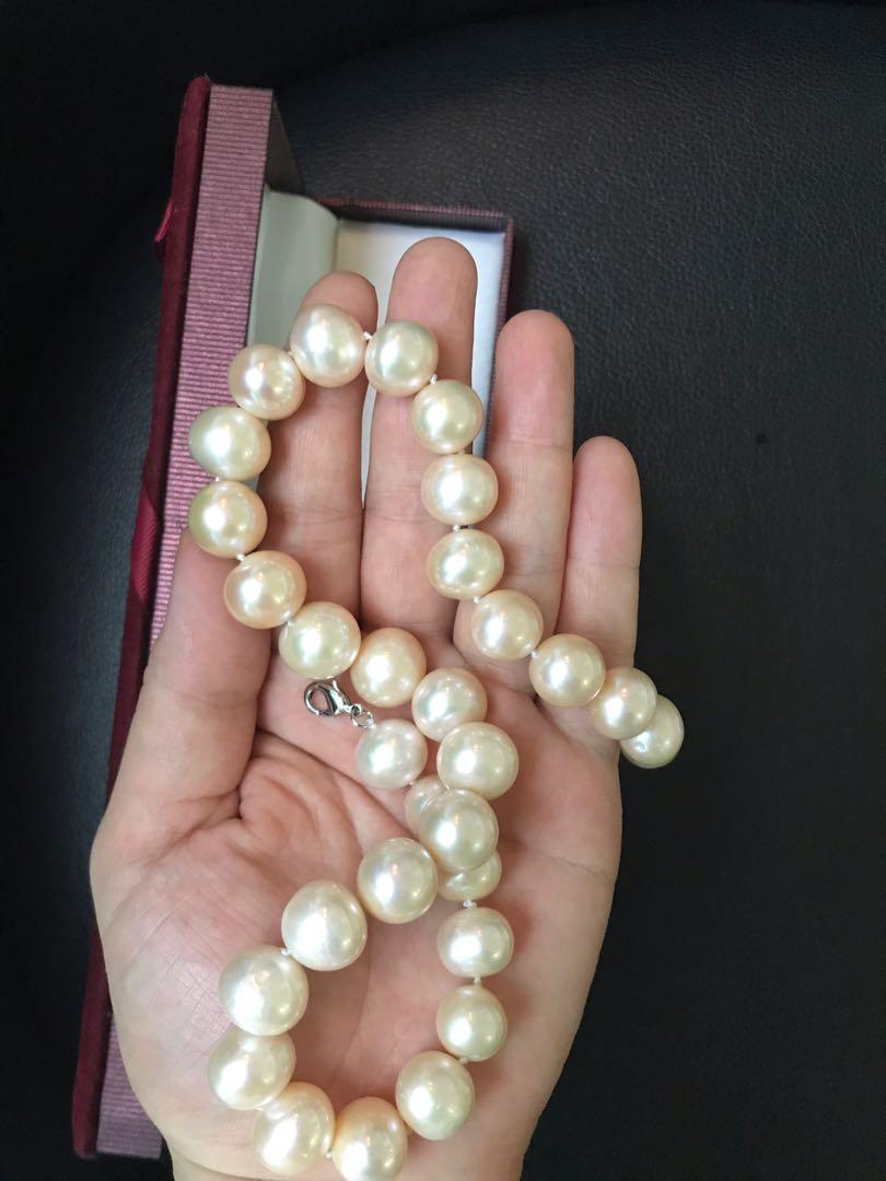 Real pearl necklace top
