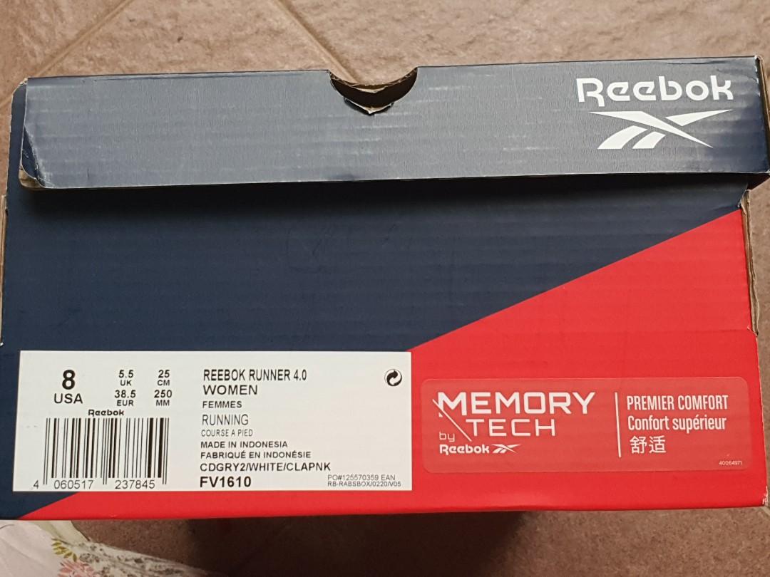 Reebok Runner 4.0 Woman grey/white/pink JUAL RUGI, Fesyen Wanita, Sepatu di  Carousell