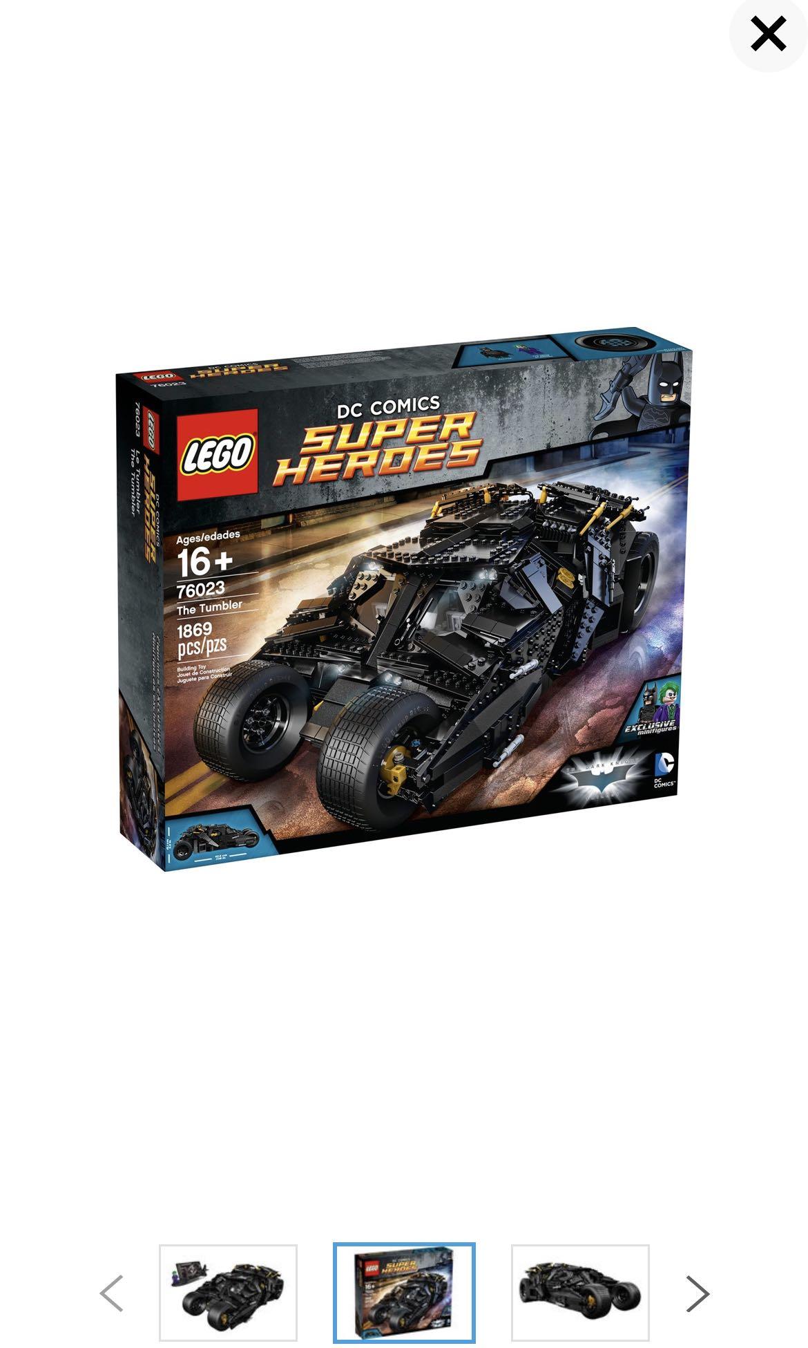 Retired Set) 76023 The Tumbler Batman Lego, Hobbies Toys, Toys