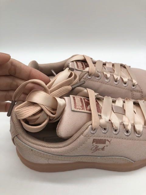 SALE Original Brand New Puma Clyde Satin Jr Rose Gold Girls shoes Babies Kids Babies Kids Fashion on Carousell