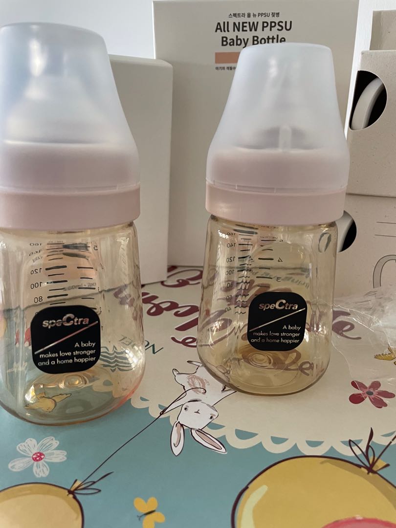 Set of 6 Spectra PPSU bottles new design Babies Kids Nursing