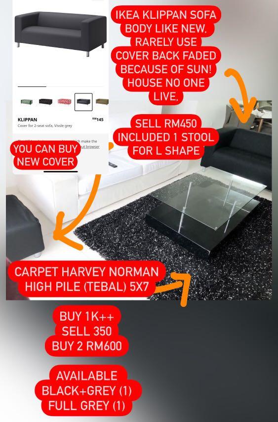 SOFA IKEA L SHAPE CARPET HARVEY NORMAN BLOCK OUT CURTAIN, Furniture